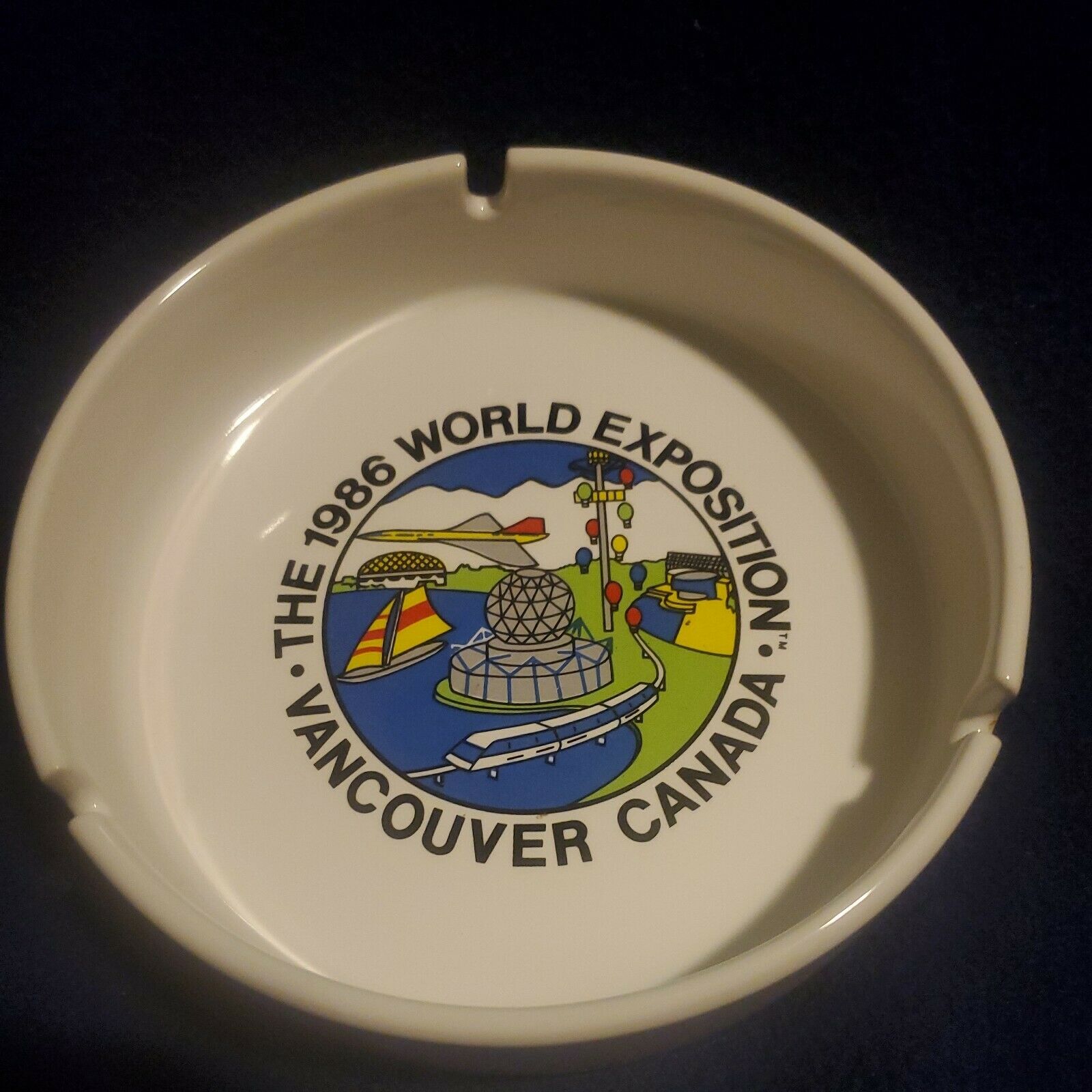 The 1986 World Exposition Vancouver Canada Vintage Ash Tray