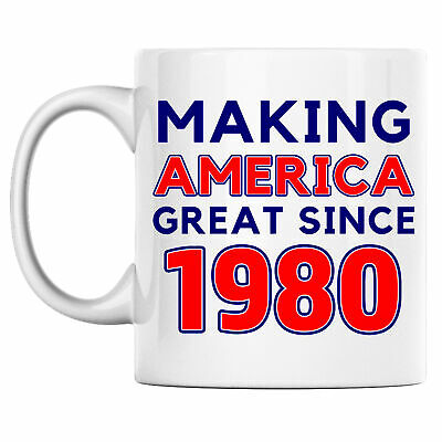 41st Birthday Making America Great Since 1980 Patriotic Coffee Mug