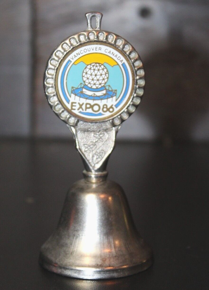 Vintage 1986 Vancouver Canada Expo '86 Exposition Metal Bell 4"