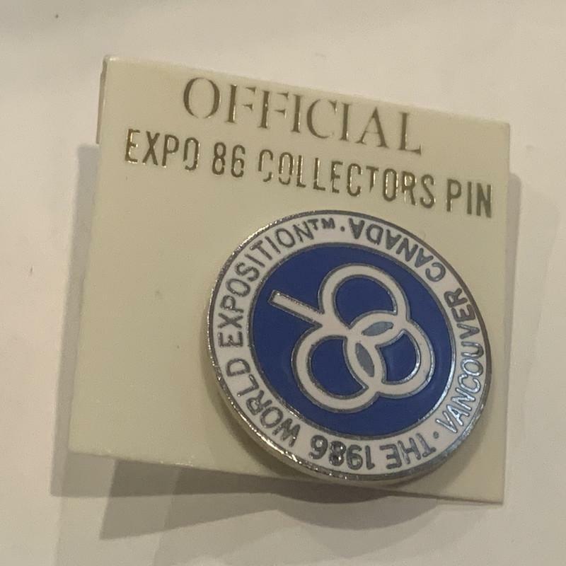 The 1986 World Exposition Vancouver Canada Logo Lapel Hat Pin Ap