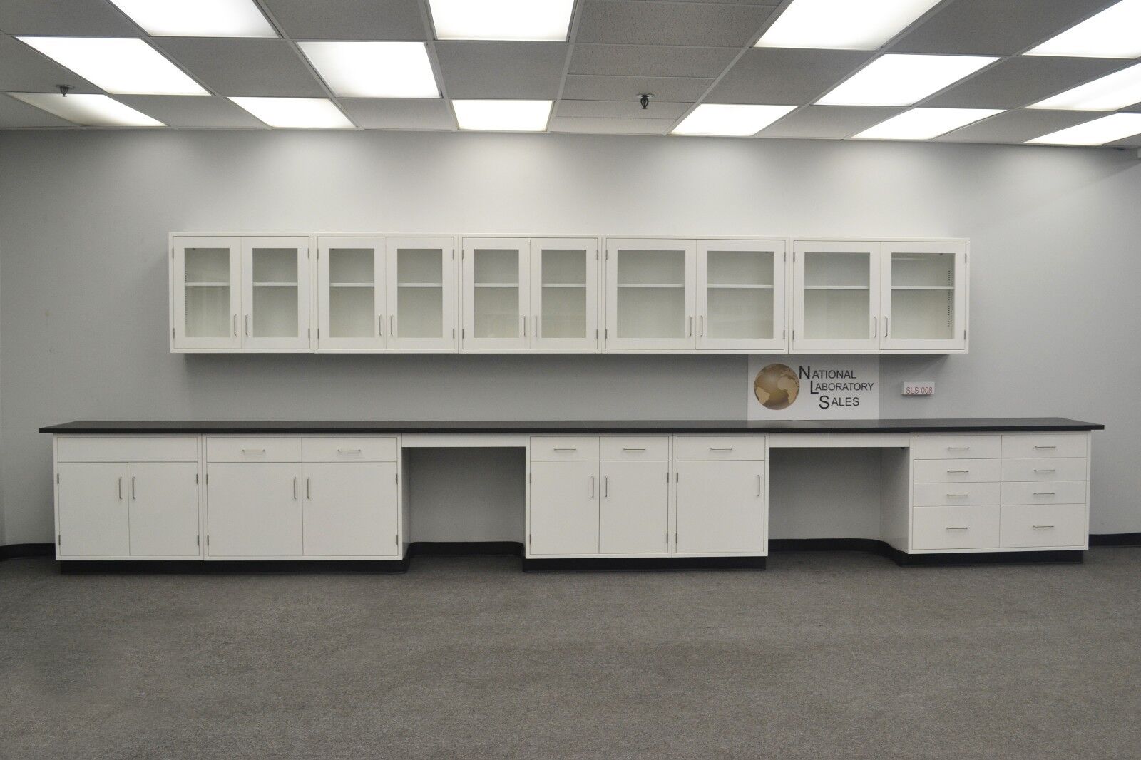 Laboratory 22' Base 17' Wall  Furniture / Cabinets / Case Work -e1-072