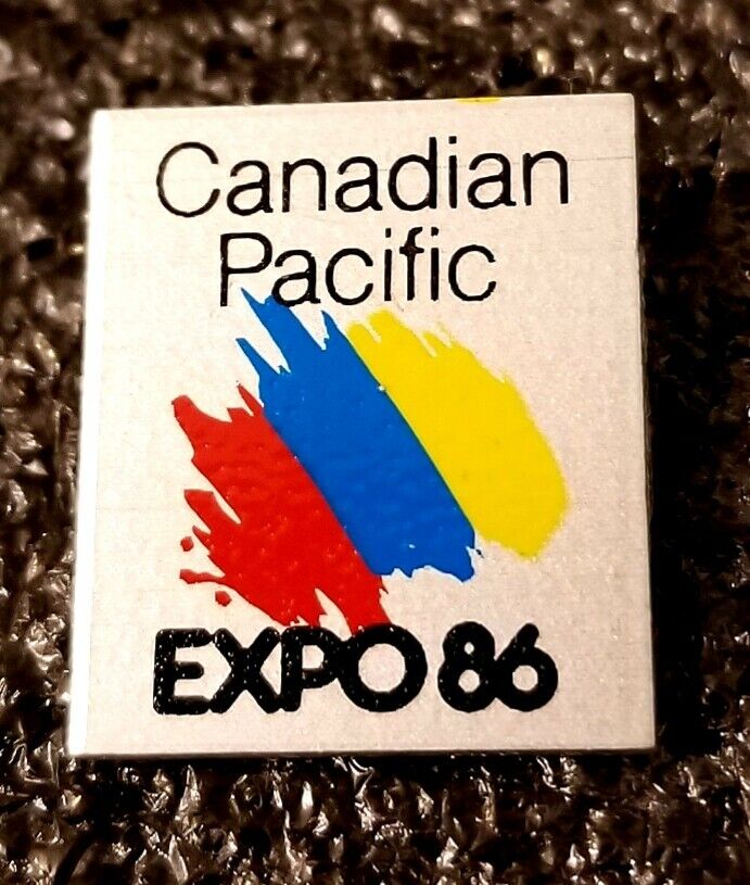 EXPO 86 CANADIAN PACIFIC RAILWAY RAINBOW WARS  PIN