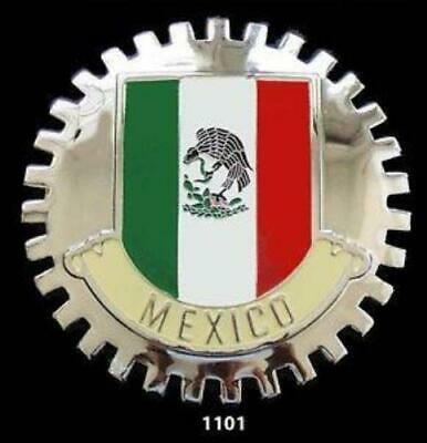 Mexican Flag Automobile Grille Badge - Mexico Emblem